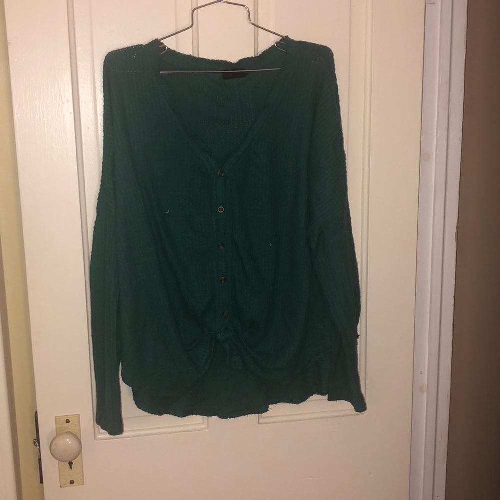 Jojo Oversized Button Down Thermal - image 6